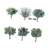 Maxbell 6 Kinds Mixed Eucalyptus Leaves Stems for Floral Arrangement Engagement Vase