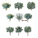 Maxbell 6 Kinds Mixed Eucalyptus Leaves Stems for Floral Arrangement Engagement Vase