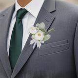 Maxbell 6x Wedding Boutonniere Rose Corsages for Anniversary Men Women Formal Dinner