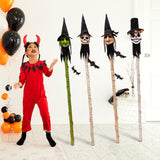 Maxbell Halloween Staff Prop Themed Party Decoration Multipurpose Light up Cane Prop Yellow faced witch