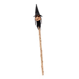 Maxbell Halloween Staff Prop Themed Party Decoration Multipurpose Light up Cane Prop Yellow faced witch