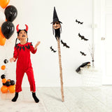 Maxbell Halloween Staff Prop Themed Party Decoration Multipurpose Light up Cane Prop Yellow faced witch