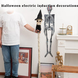 Maxbell Halloween Staff Prop Themed Party Decoration Multipurpose Light up Cane Prop Skull