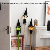 Maxbell Halloween Staff Prop Themed Party Decoration Multipurpose Light up Cane Prop Green faced witch