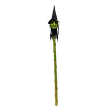 Maxbell Halloween Staff Prop Themed Party Decoration Multipurpose Light up Cane Prop Green faced witch
