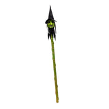 Maxbell Halloween Staff Prop Themed Party Decoration Multipurpose Light up Cane Prop Green faced witch