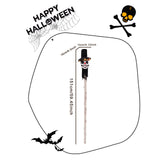 Maxbell Halloween Staff Prop Themed Party Decoration Multipurpose Light up Cane Prop Top Hat Clown