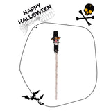 Maxbell Halloween Staff Prop Themed Party Decoration Multipurpose Light up Cane Prop Top Hat Clown