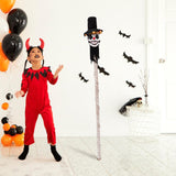 Maxbell Halloween Staff Prop Themed Party Decoration Multipurpose Light up Cane Prop Top Hat Clown