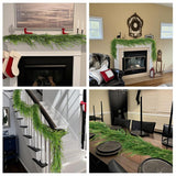 Maxbell Artificial Pine Garland Christmas Pine Decoration for Door Fireplace Outdoor