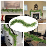 Maxbell Artificial Pine Garland Christmas Pine Decoration for Door Fireplace Outdoor