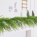 Maxbell Artificial Pine Garland Christmas Pine Decoration for Door Fireplace Outdoor