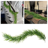 Maxbell Artificial Pine Garland Christmas Pine Decoration for Door Fireplace Outdoor