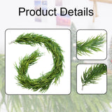 Maxbell Artificial Pine Garland Christmas Pine Decoration for Door Fireplace Outdoor