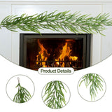Maxbell Artificial Pine Garland Prop Realistic 59.06inch for Table Fireplace Hanging