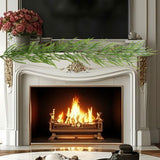 Maxbell Artificial Pine Garland Prop Realistic 59.06inch for Table Fireplace Hanging