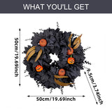 Maxbell Halloween Wreath Garland Wall Hanging Artificial for Farmhouse Home Festival