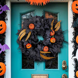 Maxbell Halloween Wreath Garland Wall Hanging Artificial for Farmhouse Home Festival