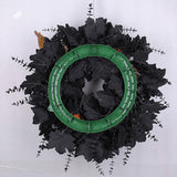 Maxbell Halloween Wreath Garland Wall Hanging Artificial for Farmhouse Home Festival