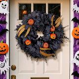 Maxbell Halloween Wreath Garland Wall Hanging Artificial for Farmhouse Home Festival