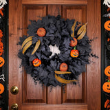 Maxbell Halloween Wreath Garland Wall Hanging Artificial for Farmhouse Home Festival