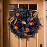Maxbell Halloween Wreath Garland Wall Hanging Artificial for Farmhouse Home Festival