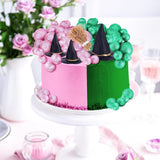 Maxbell 44Pcs Witch Hat Cake Topper with Balloon for Bridal Shower Weddings Birthday