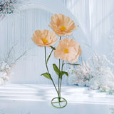 Maxbell Large Artificial Flower Handcrafted Paper Flower for Birthday Wedding Garden Champagne