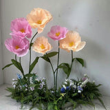 Maxbell Large Artificial Flower Handcrafted Paper Flower for Birthday Wedding Garden Champagne