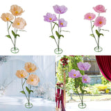 Maxbell Large Artificial Flower Handcrafted Paper Flower for Birthday Wedding Garden Champagne