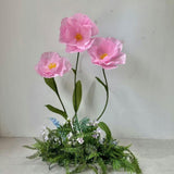 Maxbell Large Artificial Flower Handcrafted Paper Flower for Birthday Wedding Garden Pink