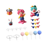 Maxbell 19Pcs Circus Cake Toppers DIY Carnival Party Decorations for Favors Supplies