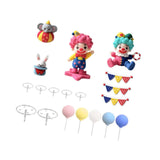 Maxbell 19Pcs Circus Cake Toppers DIY Carnival Party Decorations for Favors Supplies