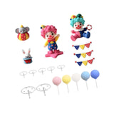 Maxbell 19Pcs Circus Cake Toppers DIY Carnival Party Decorations for Favors Supplies