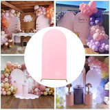Maxbell Arch Backdrop Stand Cover Stretchy for Baby Shower Wedding Banquet Reception 220x120cm