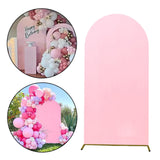 Maxbell Arch Backdrop Stand Cover Stretchy for Baby Shower Wedding Banquet Reception 220x120cm