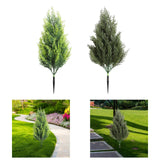 Maxbell Garden Artificial Plant Stake Reusable Fake Plants for Pathway Balcony Porch Two Color