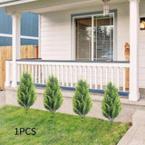 Maxbell Garden Artificial Plant Stake Reusable Fake Plants for Pathway Balcony Porch Two Color