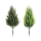Maxbell Garden Artificial Plant Stake Reusable Fake Plants for Pathway Balcony Porch Two Color