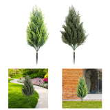 Maxbell Garden Artificial Plant Stake Reusable Fake Plants for Pathway Balcony Porch Two Color