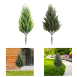 Maxbell Garden Artificial Plant Stake Reusable Fake Plants for Pathway Balcony Porch Two Color