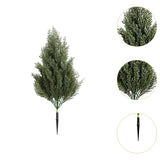 Maxbell Garden Artificial Plant Stake Reusable Fake Plants for Pathway Balcony Porch Single Color