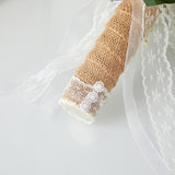 Maxbell Artificial Rose Flowers Party Centerpiece Ceremony Wedding Bouquet for Bride Light White