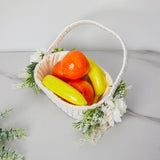 Maxbell Wedding Basket Handheld Elegant Rustic Decoration for Picnic Household Bride