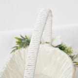 Maxbell Wedding Basket Handheld Elegant Rustic Decoration for Picnic Household Bride