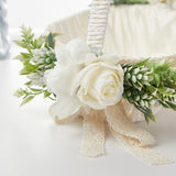 Maxbell Wedding Basket Handheld Elegant Rustic Decoration for Picnic Household Bride