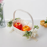 Maxbell Wedding Basket Handheld Elegant Rustic Decoration for Picnic Household Bride