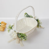 Maxbell Wedding Basket Handheld Elegant Rustic Decoration for Picnic Household Bride