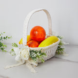 Maxbell Wedding Basket Handheld Elegant Rustic Decoration for Picnic Household Bride