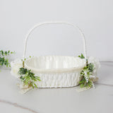Maxbell Wedding Basket Handheld Elegant Rustic Decoration for Picnic Household Bride